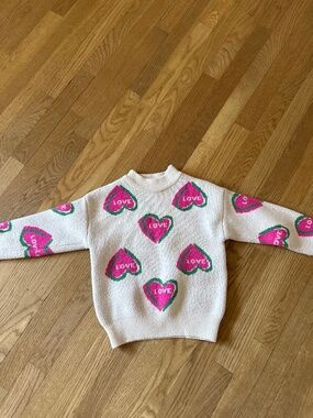 Lola And the boys girls “Love” sweater